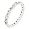 thumbnail image 1 of Kate Bissett R07865R-C01-10 Genuine Rhodium Plated Eternity Ring with Channel Set Clear CZ in Silverstone- Size 10, 1 of 1