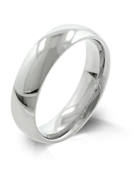 R08038RV-V00-14 5mm High Polished Stainless Steel Wedding Band