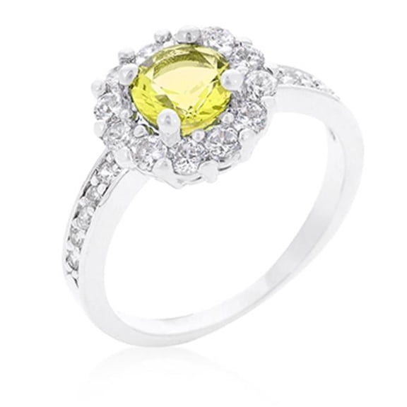 Kate Bissett R08347R-C61-10 Bella Birthstone Engagement Ring In Yellow- Size 10