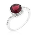 thumbnail image 1 of Kate Bissett R08377R-C17-05 Red Swirling Engagement Ring- Size - 05, 1 of 1