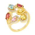 thumbnail image 1 of Kate Bissett R08385G-V01-08 Multi-color Cocktail Ring Size - 08, 1 of 1
