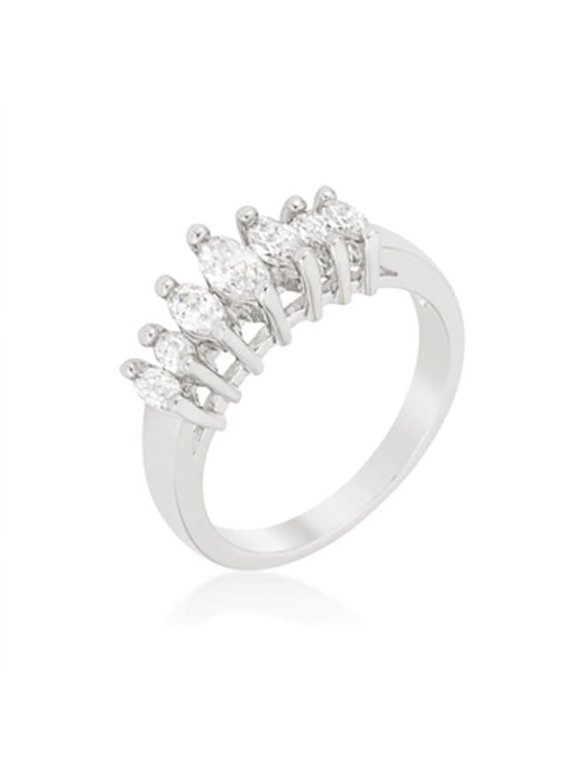 R08390R-C01-05 Graduated Marquise Anniversary Band Size - 05