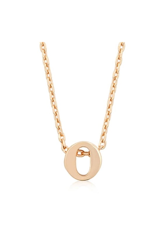 Rose Gold Initial O Pendant