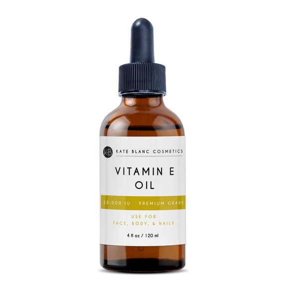 Kate Blanc Cosmetics Vitamin E Oil for Face and Skin, 28,000 IU, 1oz
