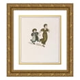 thumbnail image 1 of Kate Greenaway 15x17 Gold Ornate Wood Frame and Double Matted Museum Art Print Titled - The Pied Piper of Hamelin Pl 25 (1910), 1 of 4