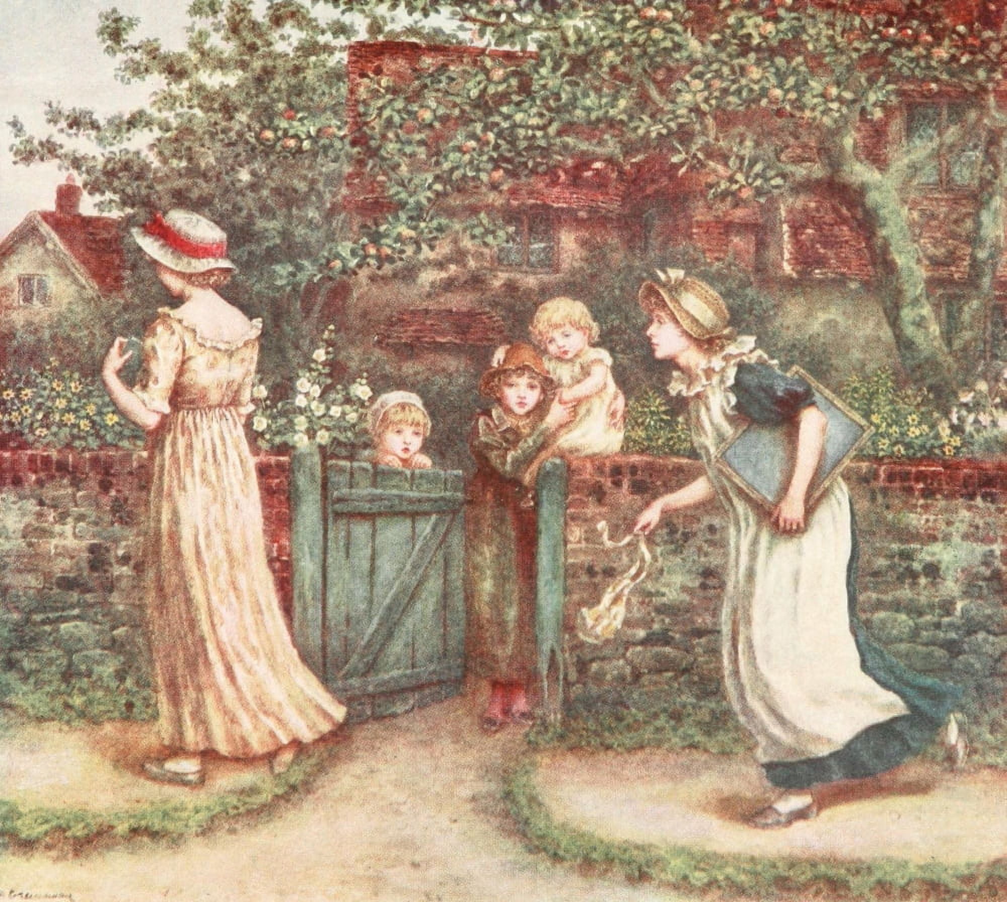 Kate Greenaway 1905 Lucy Locket lost her pocket Canvas Art - Kate Greenaway (24 x 36)