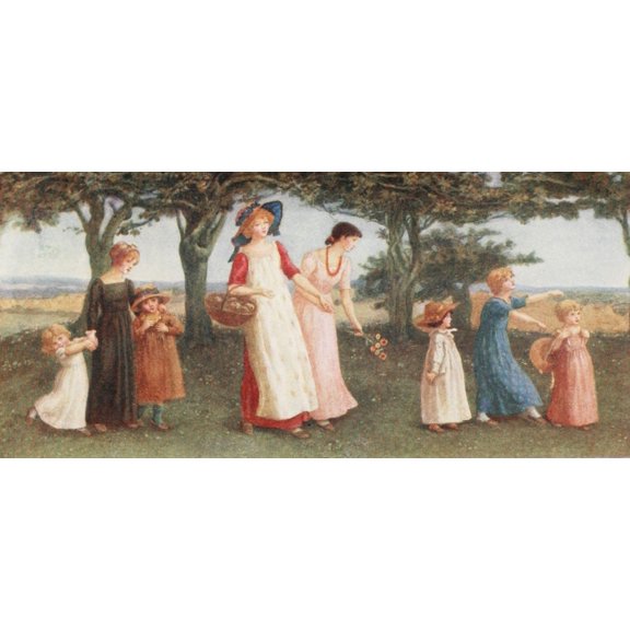 Kate Greenaway 1905 Spring Time Poster Print by Kate Greenaway (24 x 36)
