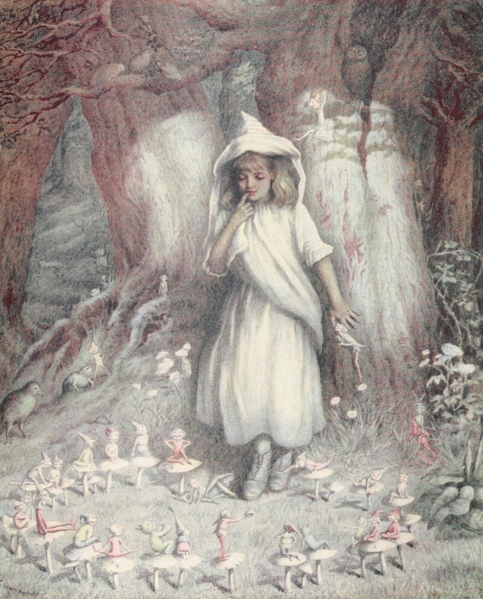 Kate Greenaway 1905 The Elf Ring Canvas Art - Kate Greenaway (18 x 24)