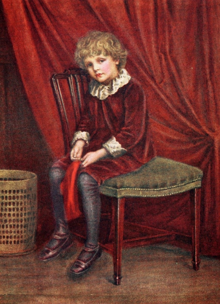 Kate Greenaway 1905 The Red Boy Canvas Art - Kate Greenaway (18 x 24)