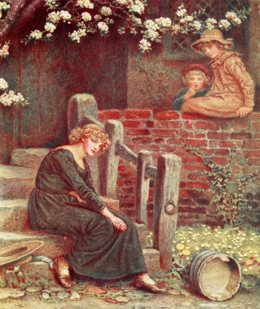 Kate Greenaway 1905 The fable of the girl and her milk-pail Canvas Art - Kate Greenaway (18 x 24)