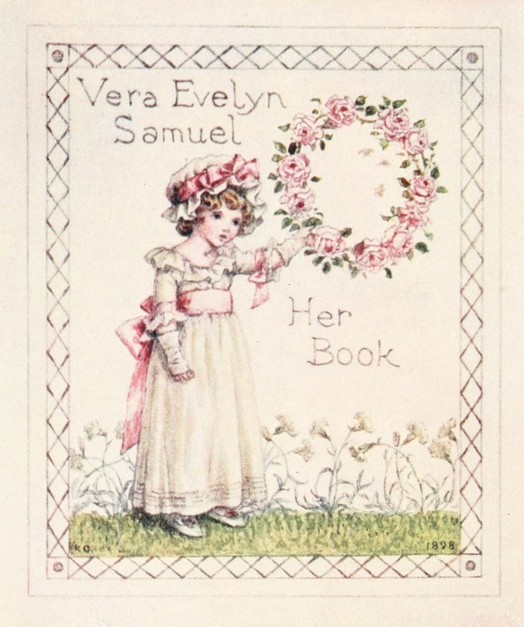 Kate Greenaway 1905 Vera Evelyn Samuels bookplate Canvas Art - Kate Greenaway (24 x 36)
