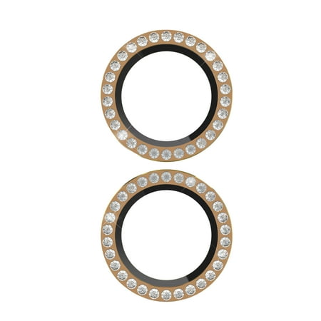 kate spade new york - Aluminum Ring Lens Protector for Apple iPhone 16 and 16 Plus - Set in Stone Gold