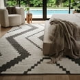 thumbnail image 1 of Rugs USA Eighty-Eight Wool Area Rug, 9' 6" x 13' 6", Eighty-Eight Dark Grey, 1 of 9