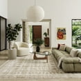 thumbnail image 1 of Saturdays Geometric Fringed Area Rug, 5' 3" x 7' 7", Saturdays Light Beige, 1 of 8