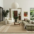 thumbnail image 1 of Virgo Striped Reversible Wool Area Rug, 4' x 6', Virgo Natural, 1 of 11