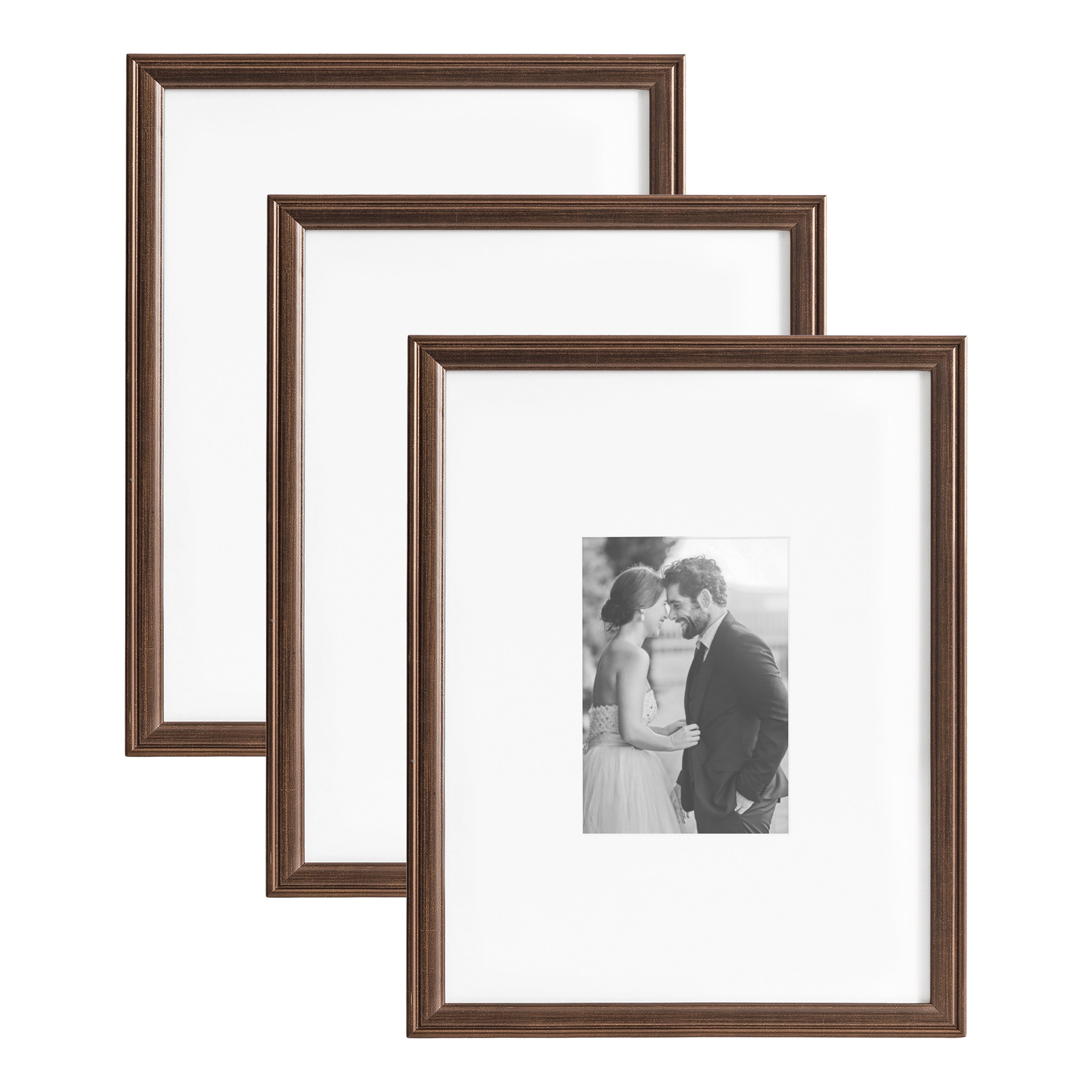 Adlynn Bronze 5x7 Polystyrene Wall Photo Frame Set
