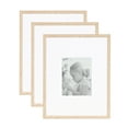thumbnail image 1 of Kate and Laurel Adlynn Rectangle Picture Frame Set of 3, 16 x 20 matted to 8 x 10, Natural, Transitional Three-Piece Frame Set for Gallery Wall Frame Set in Living Room Wall Decor, 1 of 9