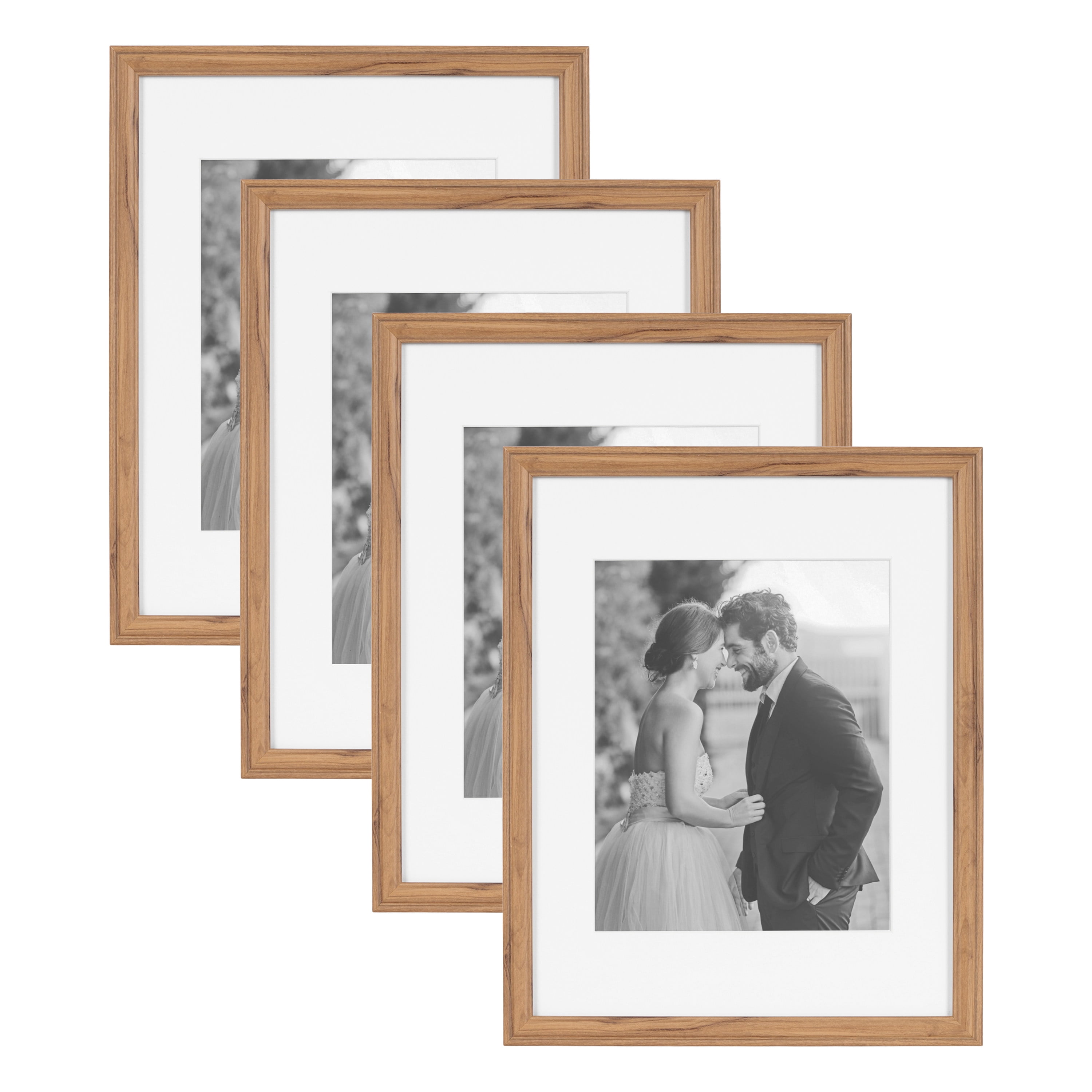 Kate and Laurel Adlynn Rectangle Picture Frame Set of 4, 11 x 14