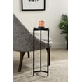 thumbnail image 1 of Kate and Laurel Aguilar Modern Mirrored Round Drink Table, 9 x 9 x 23, Black, Metal Accent Table with Mirrored Tabletop and for Use as Small Plant Stand, 1 of 9