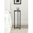 thumbnail image 1 of Kate and Laurel Aguilar Modern Round Drink Table, 9 x 9 x 23, White and Black, Genuine Marble Accent Table for Small Spaces and for Use as Small Plant Stand, 1 of 9