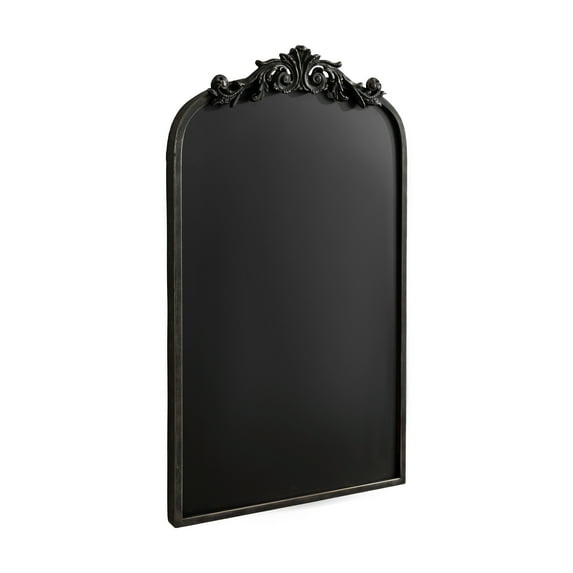 Kate and Laurel Arendahl Decorative Vintage Arch Chalkboard, 19 x 31, Black, Framed Arched Ornate Magnetic Chalkboard for Unique Display, Decoration, and Organization