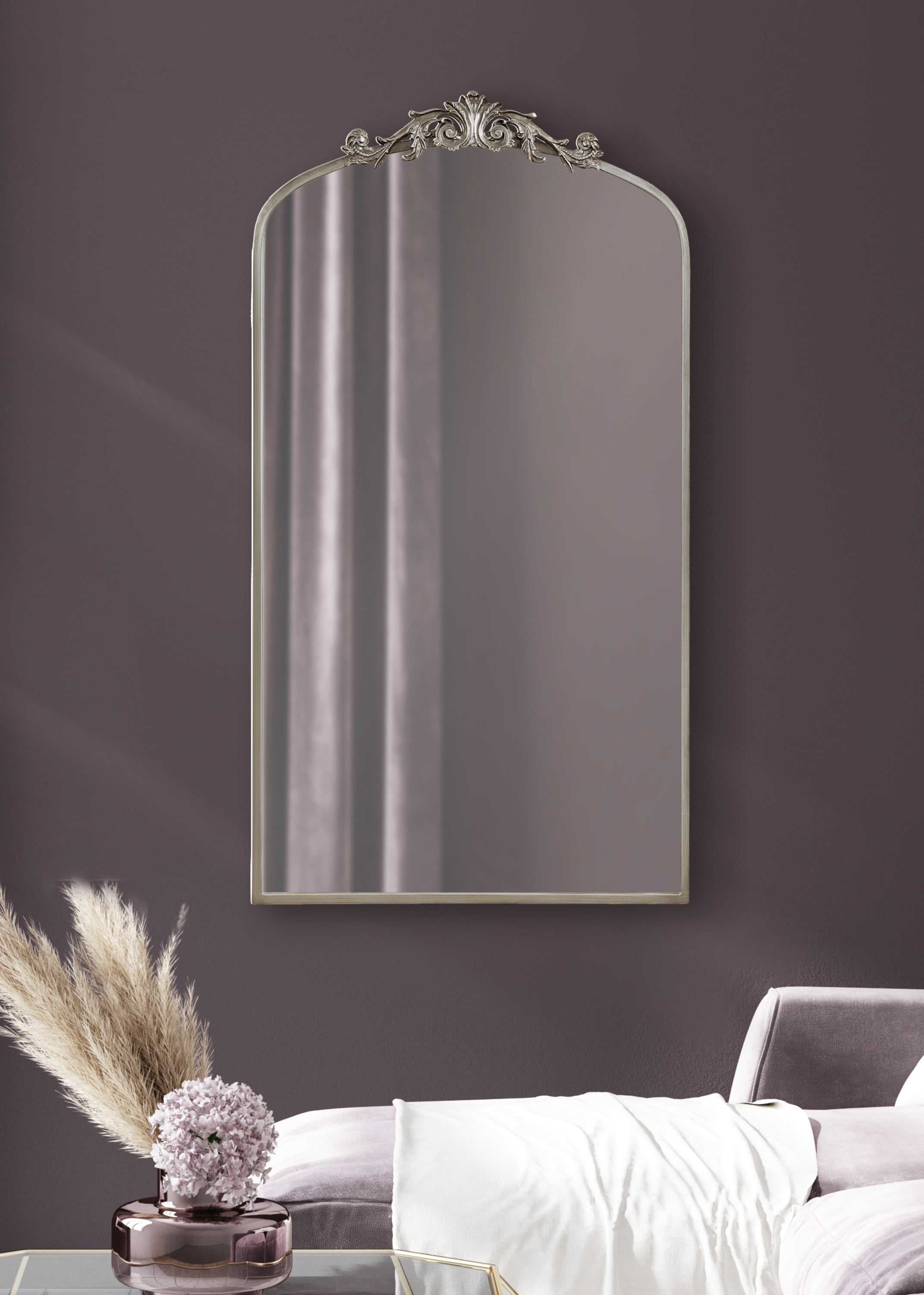 Arendahl Silver Full Length Rectangular Wall Mirror