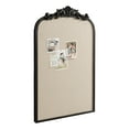 thumbnail image 1 of Kate and Laurel Arendahl Vintage Decorative Arched Pinboard, 19 x 31, Black, Framed Arch Ornate Bulletin Board for Unique Display, Organization, and Decor Options, 1 of 8