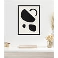 thumbnail image 1 of Kate and Laurel Black Geometric Abstract 2 Framed Canvas Wall Art by July Art Prints 18 x 24 Sylvie Black, Modern, Abstract Art for Wall Decor, Living Room, Bedroom, 1 of 8