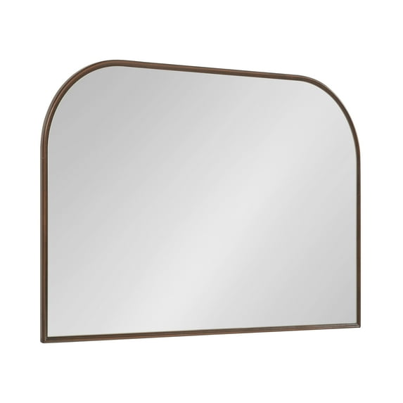 Kate and Laurel Caskill Modern Arched Wall Mirror, 36 x 24. Bronze, Decorative Wide Contemporary Mirror for Wall Decor with Arched Frame and Sophisticated Look