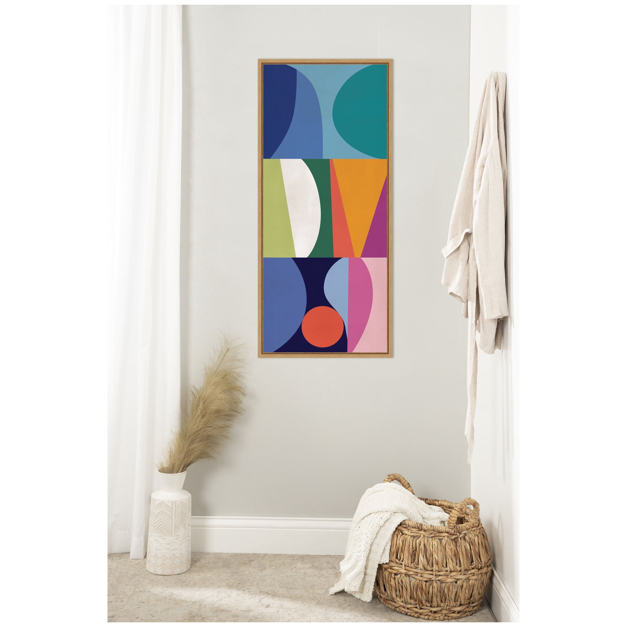 Kate and Laurel Framed Canvas Wall Art Print Abstract 02 Panel 2 by ...