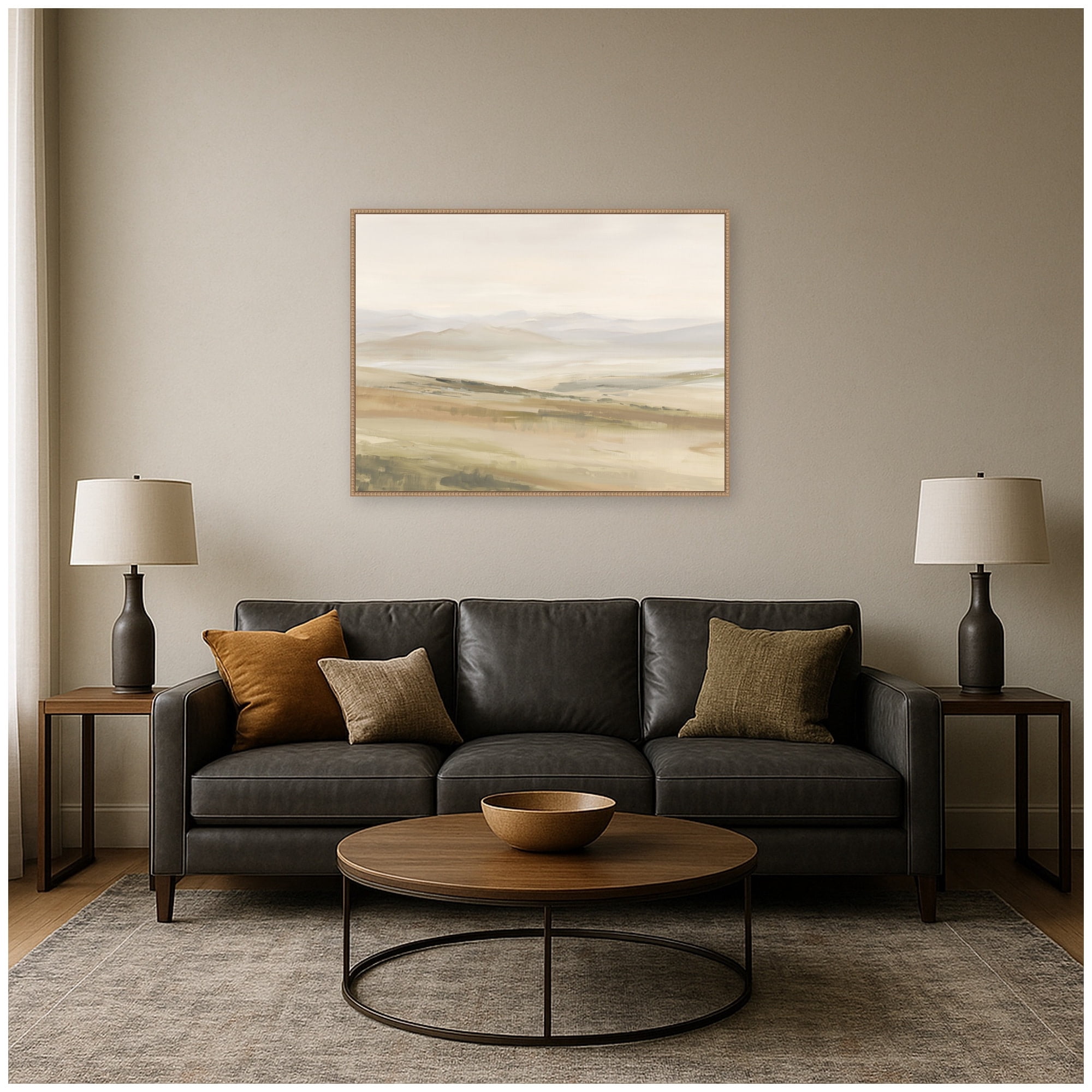 Kate and Laurel Framed Canvas Wall Art Print Fading Fields III by Amy ...