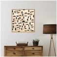 thumbnail image 1 of Kate and Laurel Framed Canvas Wall Art Print Half Moon Bay 30x30 FC by Felicia Dadak, 30 x 30 Sylvie Natural Frame, Modern Contemporary, Abstract Art for Wall Decor, 1 of 8