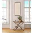thumbnail image 1 of Kate and Laurel Framed Fabric Pinboard 18 x 42,  Printed Linen Classic Bulletin Board for Use as a Vision Board or Wall Organization, Florence Medium Brown Frame, 1 of 8