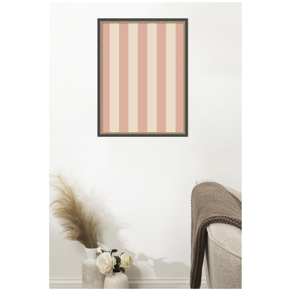 Kate and Laurel Framed Fabric Pinboard 19 x 25, Printed Linen Decorative Bulletin Board for Use as a Vision Board or Wall Organization, Matinee Black Bronze Frame
