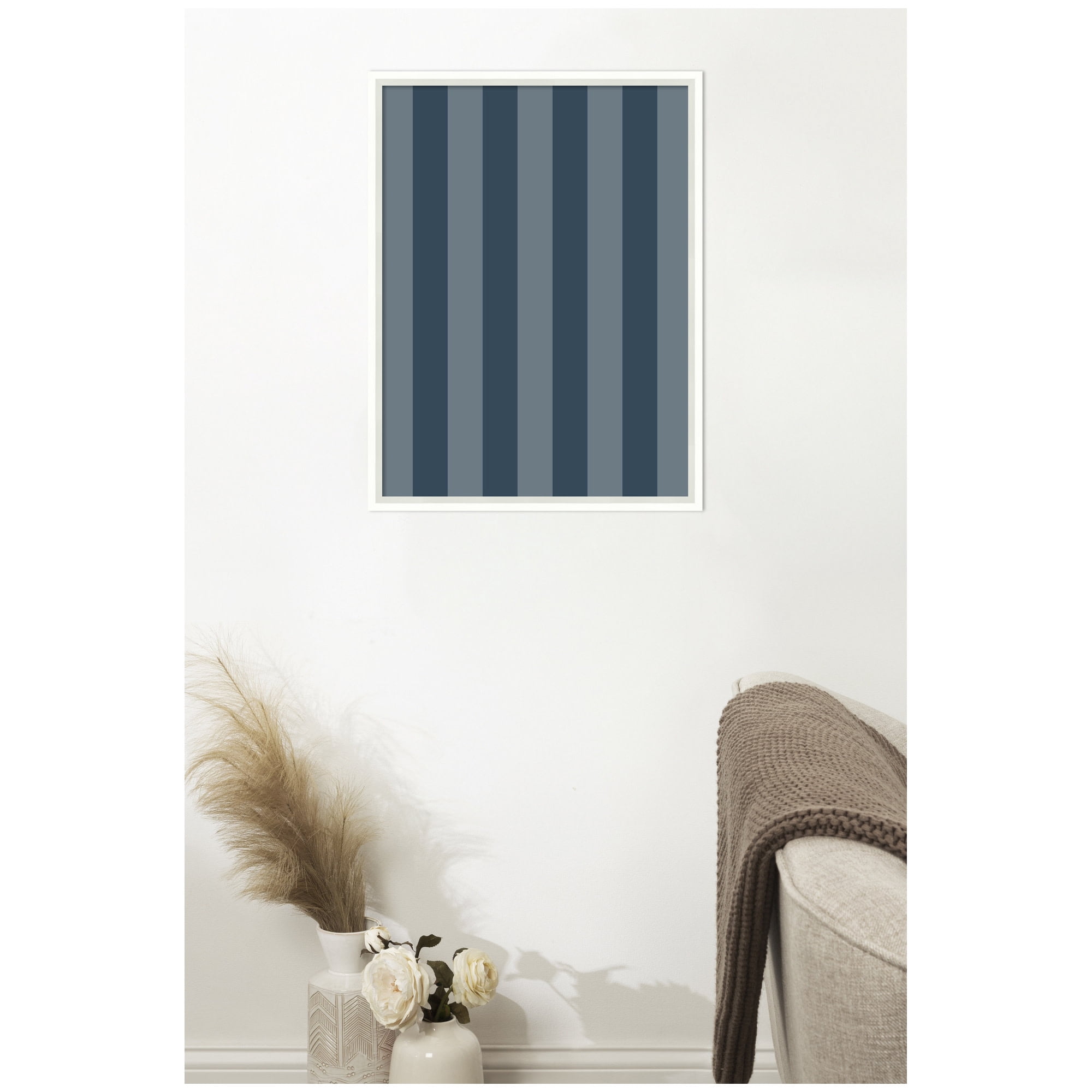 Kate and Laurel Framed Fabric Pinboard 19 x 25,  Printed Linen Modern Bulletin Board for Use as a Vision Board or Wall Organization, Lucie White Frame
