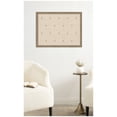 thumbnail image 1 of Kate and Laurel Framed Fabric Pinboard 26 x 20, Beige Botanical Block Print Printed Linen Classic Bulletin Board for Use as a Vision Board or Wall Organization, Florence Light Brown Frame, 1 of 8