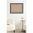 thumbnail image 1 of Kate and Laurel Framed Fabric Pinboard 26 x 20, Black Scalloped Edge Printed Linen Decorative Bulletin Board for Use as a Vision Board or Wall Organization, Bethany Black Frame, 1 of 8