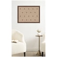 thumbnail image 1 of Kate and Laurel Framed Fabric Pinboard 26 x 20, Red Botanical Block Print Printed Linen Classic Bulletin Board for Use as a Vision Board or Wall Organization, Florence Medium Brown Frame, 1 of 8