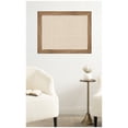 thumbnail image 1 of Kate and Laurel Framed Fabric Pinboard 28 x 22, Neutral Weave Printed Linen Rustic Farmhouse Bulletin Board for Use as a Vision Board or Wall Organization, Owl Brown Narrow Frame, 1 of 8