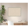 thumbnail image 1 of Kate and Laurel Framed Fabric Pinboard 38 x 26, Green Lattice Pattern Printed Linen Classic Bulletin Board for Use as a Vision Board or Wall Organization, Florence Silver Frame, 1 of 8