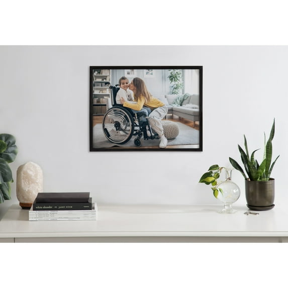 Kate and Laurel Gallery Wall Poster Frame, 12x16, Black, Modern Photo Frame for Use as Entryway Wall Decor, Living Room Decor, or Fireplace Mantel Decor
