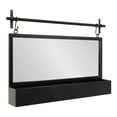 thumbnail image 1 of Kate and Laurel Gammons Pub Wall Mirror with Shelf, 36 x 26, Black, Decorative Hanging Wall Mirror Home Decor with Additional Storage for Jewelry and Household Necessities, 1 of 8