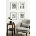 thumbnail image 1 of Kate and Laurel Gibson Modern Wall Picture Frame Set of 4, 11x14 matted to 8x10, Black and White, Four-Piece Frame Set for Use as Gallery Wall Frame Set in Living Room Wall Décor, 1 of 9
