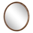 thumbnail image 1 of Kate and Laurel Hatherleigh Modern Farmhouse Round Wooden Wall Mirror, 34 Inch Diameter, Rustic Brown, Decorative Wood Circle Mirror for Use in Bathroom, Entryway, or Bedroom, 1 of 7