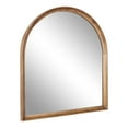 thumbnail image 1 of Kate and Laurel Hatherleigh Modern Transitional Arched Wooden Wall Mirror, 32 x 36, Rustic Brown, Decorative Wood Wide Arch Mirror for Use in Bathroom, Entryway, or Bedroom, 1 of 7