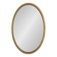 thumbnail image 1 of Kate and Laurel Hogan Farmhouse Oval Framed Wall Mirror, 24 x 36, Antique Gold, Decorative Traditional Vintage Wood Mirror with Soft Curvature and Modern Oval Shape, 1 of 8