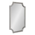 thumbnail image 1 of Kate and Laurel Hogan Modern Scalloped Wall Mirror, 24 x 36, Antique Silver, Decorative Traditional Glam Wall Décor with Soft Scallops and Stunning Finish, 1 of 8