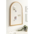 thumbnail image 1 of Kate and Laurel Holbrook Glam Framed Arch Fabric Pinboard, 24 x 36, Gold, Decorative Modern Arched Bulletin Board for Use as Vision Board or Wall Organization, 1 of 8