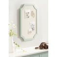 thumbnail image 1 of Kate and Laurel Holbrook Modern Framed Scallop Fabric Pinboard, 15 x 24, Green, Transitional Scalloped Bulletin Board for Use as Vision Board or Wall Organization, 1 of 8