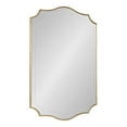 thumbnail image 1 of Kate and Laurel Hollyn Glam Scalloped Rectangle Wall Mirror, 24 x 36, Gold, Modern Scallop Mirror with Engraved Border for Bathroom Mirror for Over Sink or Fireplace Mantel Mirror, 1 of 8